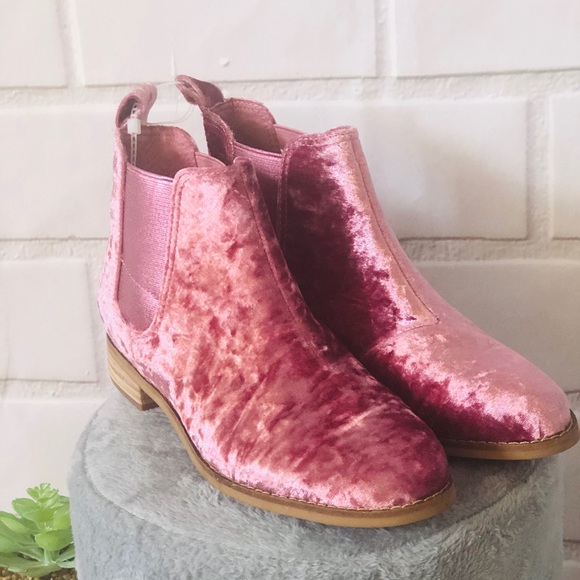 ✂️👀FINAL PRICE-TOMS ELLA FADED ROSE ANKLE BOOTIES - Picture 2 of 7